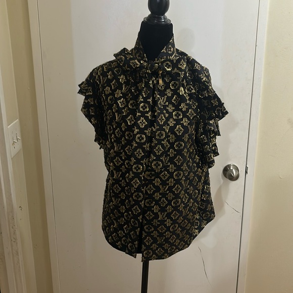 1️⃣5️⃣0️⃣0️⃣ brand new authentic Louis Vuitton babydoll blouse silk - Picture 1 of 13